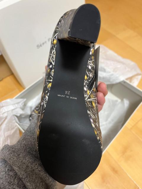 SEPT PREMIERES × Jean Paul GAULTIER コラボ 抽象柄アンクルブーツ 24cm < ブランド SEPT PREMIERES × Jean Paul GAULTIER コラボ 抽象柄アンクルブーツ 24cm < ブランドの