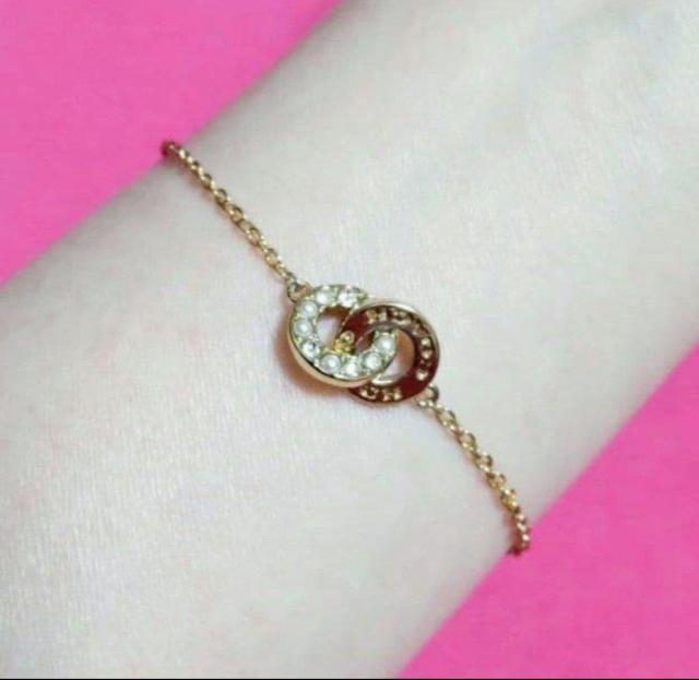 COACH ダブルリング スライダー ブレスレット 、美品 < ブランド COACH ダブルリング スライダー ブレスレット 、美品 < ブランドの