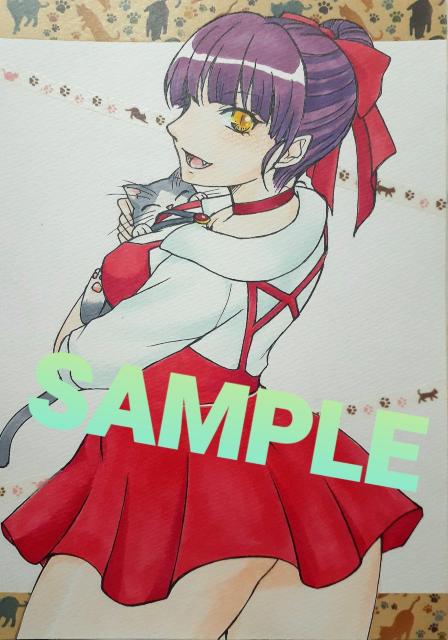 本日早終 自作イラストA5 ゲゲゲの鬼太郎/猫娘 *サイズ注意* < アニメ/コミック/キャラクター 本日早終 自作イラストA5 ゲゲゲの鬼太郎/猫娘 *サイズ注意* < アニメ/コミック/キャラクターの