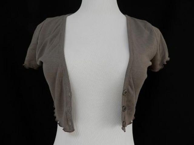 コゲ茶ブラウンサファリリゾートミニボレロカーディガン < ブランド コゲ茶ブラウンサファリリゾートミニボレロカーディガン < ブランドの