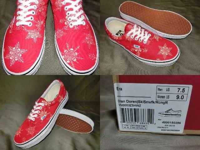 USA購入 創設者【Van Doren】モデル ERA スカル雪結晶柄25.5a < ブランド  USA購入 創設者【Van Doren】モデル ERA スカル雪結晶柄25.5a < ブランドの