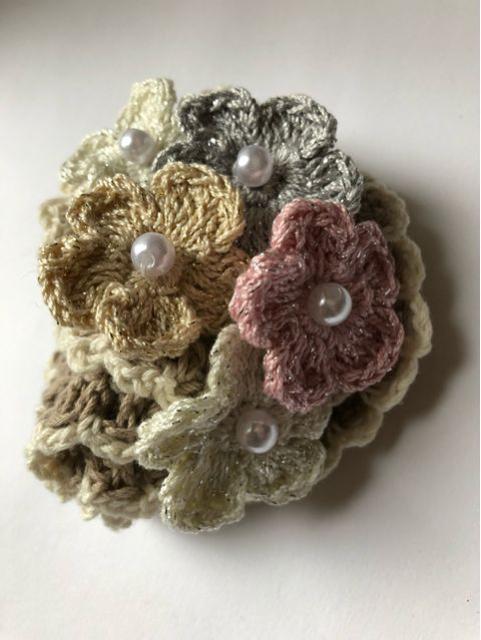 ハンドメイド ボリューム シュシュ レースのお花♪ axes好き < 女性ファッション ハンドメイド ボリューム シュシュ レースのお花♪ axes好き < 女性ファッションの