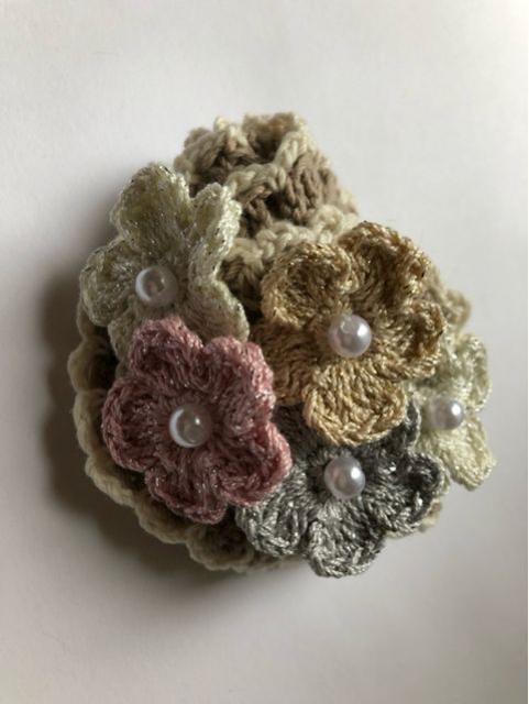 ハンドメイド ボリューム シュシュ レースのお花♪ axes好き < 女性ファッション ハンドメイド ボリューム シュシュ レースのお花♪ axes好き < 女性ファッションの