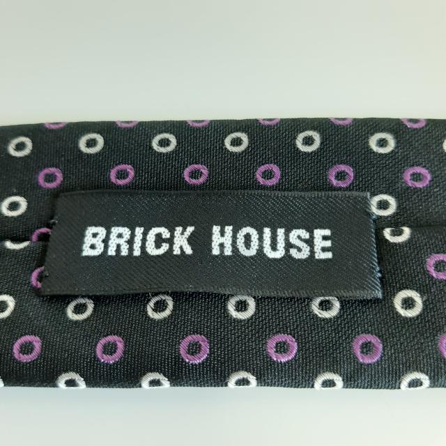 美品 BRICK HOUSE ブラック ハウス ネクタイ < 男性ファッション  美品 BRICK HOUSE ブラック ハウス ネクタイ < 男性ファッションの