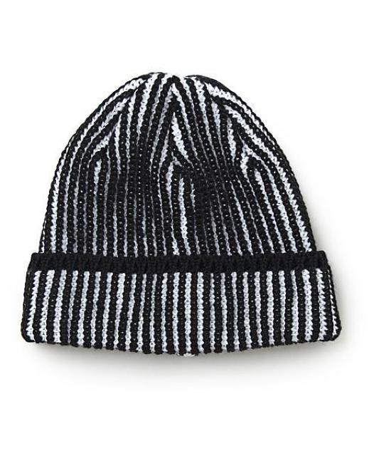 新品 DELUXE デラックス ニットキャップ 白黒 ビーニー ワッチ < ブランド  新品 DELUXE デラックス ニットキャップ 白黒 ビーニー ワッチ  < ブランドの