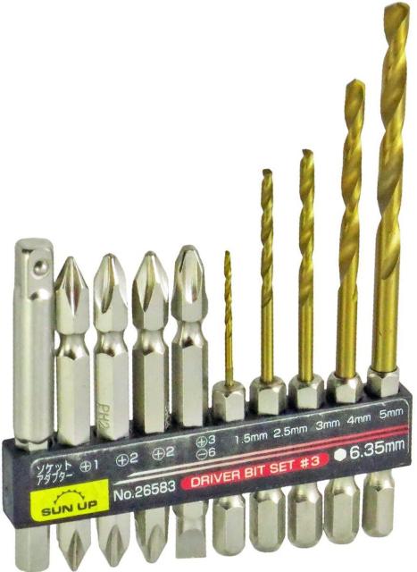 SUN UP ドライバービットセット ドリル付き 10pc #3 < ペット/手芸/園芸  SUN UP ドライバービットセット ドリル付き 10pc #3  < ペット/手芸/園芸の
