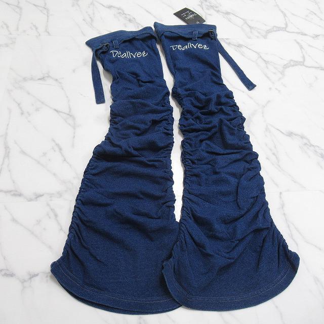 NEW最新【Dealivez】デニムレッグウォーマー/ロゴ刺繍 超美脚 脚長効果抜群 < 女性ファッション  NEW最新【Dealivez】デニムレッグウォーマー/ロゴ刺繍 超美脚 脚長効果抜群 < 女性ファッションの