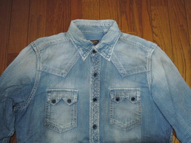 TMT _[WH fjVc S CfBS EGX^ DENIM SHIRT Vc  uh 