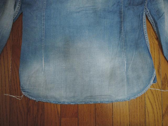 TMT _[WH fjVc S CfBS EGX^ DENIM SHIRT Vc  uh 