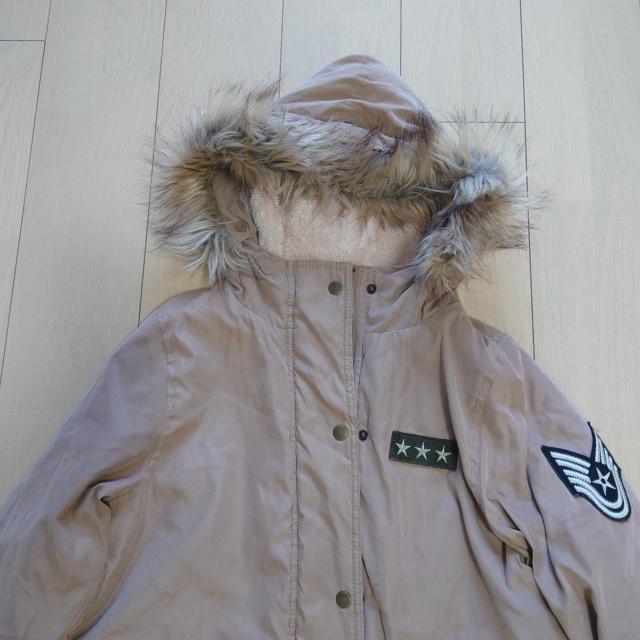 100円スタート 中綿モッズコート 裏地毛布であったかぬくぬく サイズМ < 女性ファッション  100円スタート 中綿モッズコート 裏地毛布であったかぬくぬく サイズМ < 女性ファッションの