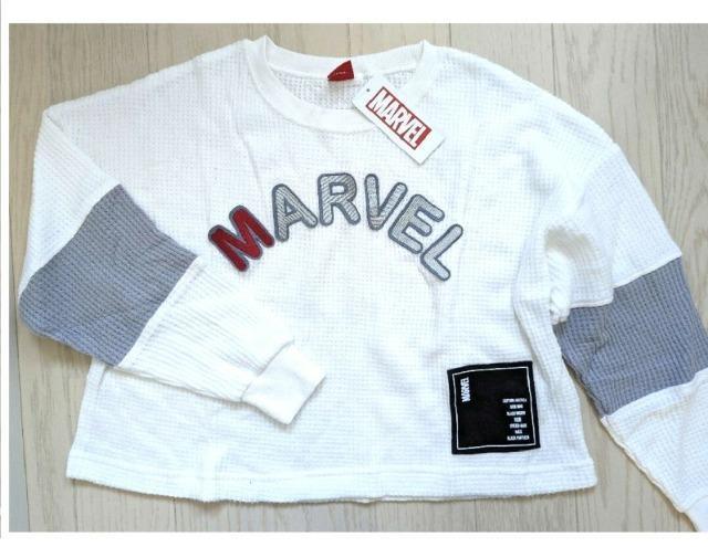 150★MARVEL★ショート丈ワッフルトレーナー★新品★送料無料 < キッズ/ベビー 150★MARVEL★ショート丈ワッフルトレーナー★新品★送料無料 < キッズ/ベビーの