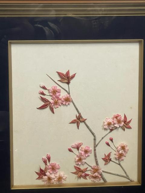 布絵 ホトトギス 桜 春 額装 インテリア アンティーク < インテリア/ライフ 布絵 ホトトギス 桜 春 額装 インテリア アンティーク < インテリア/ライフの