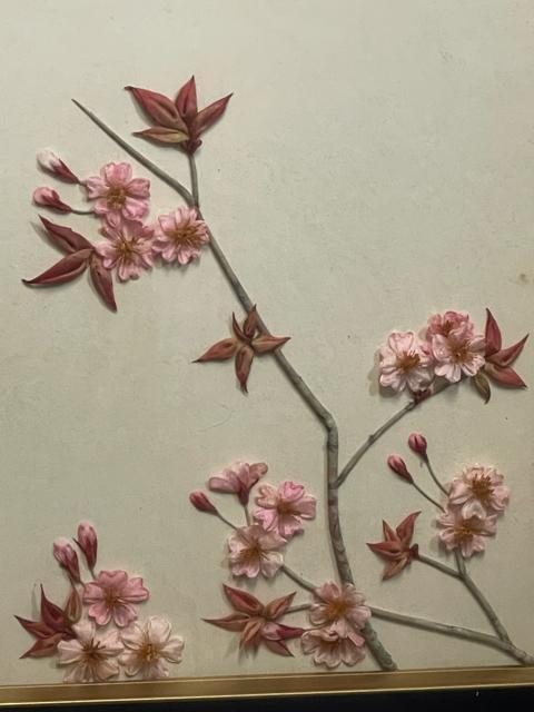 布絵 ホトトギス 桜 春 額装 インテリア アンティーク < インテリア/ライフ 布絵 ホトトギス 桜 春 額装 インテリア アンティーク < インテリア/ライフの