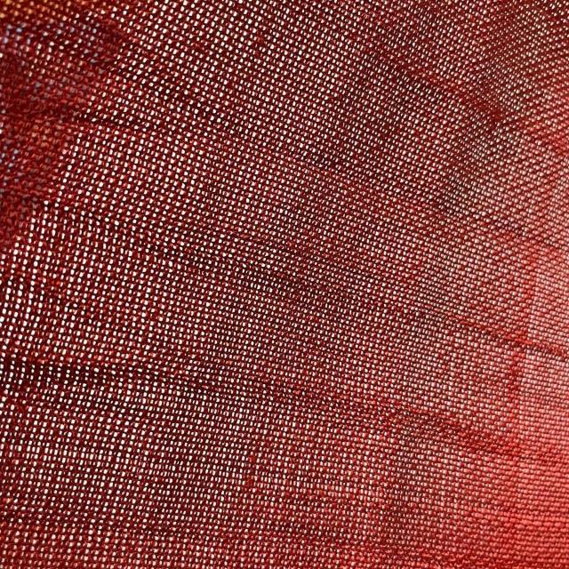 夏帯 名古屋帯 刺繍 赤系 植物柄 着用可 リメイクにも 紗 羅 < 女性ファッション 夏帯 名古屋帯 刺繍 赤系 植物柄 着用可 リメイクにも 紗 羅 < 女性ファッションの