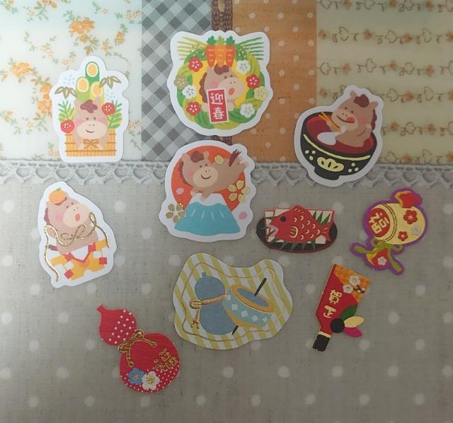 ■ちょこっとフレークシール■~2026 年賀状シール~馬と縁起物@ < インテリア/ライフ ■ちょこっとフレークシール■~2026 年賀状シール~馬と縁起物@ < インテリア/ライフの