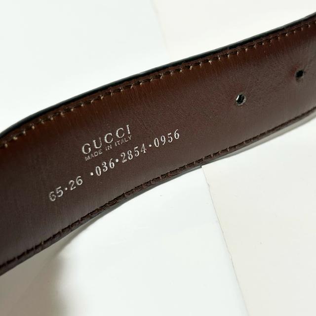 ���i�@GUCCI �O�b�` G�o�b�N�� ���f�B�[�X �x���g ���U�[ 036�E2854�E0956 �u���b�N �S�[���h���� �� �u�����h�� 