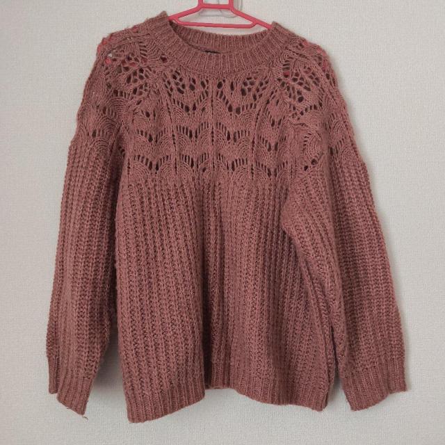 Oeillet �s���N ���[�X�҂� �j�b�g�Z�[�^�[  �� �����t�@�b�V������ 