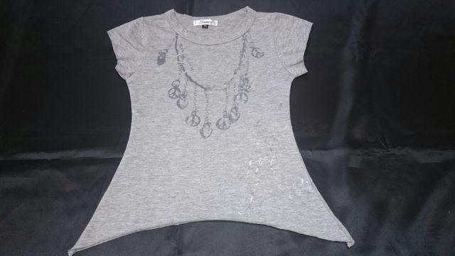 ☆フェイクプリントデザイン半袖チュニックTEE☆ < ブランド ☆フェイクプリントデザイン半袖チュニックTEE☆ < ブランドの