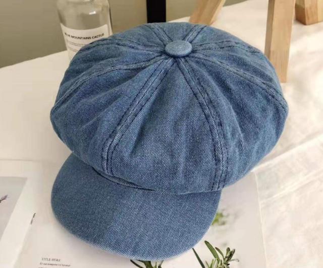 送料無料 レディース 帽子 デニム キャスケット インディゴ < 女性ファッション  送料無料 レディース 帽子 デニム キャスケット インディゴ < 女性ファッションの