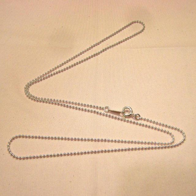細めボールチェーン 40cm 1.2mm玉 SterlingSilver☆ < 女性アクセサリー/時計  細めボールチェーン 40cm 1.2mm玉 SterlingSilver☆ < 女性アクセサリー/時計の