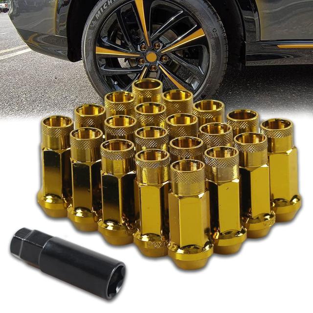スチール製 ホイールナットM12 x P1.5 高さ48mm 20個セット 貫通ナット < 自動車/バイク スチール製 ホイールナットM12 x P1.5 高さ48mm 20個セット 貫通ナット < 自動車/バイク