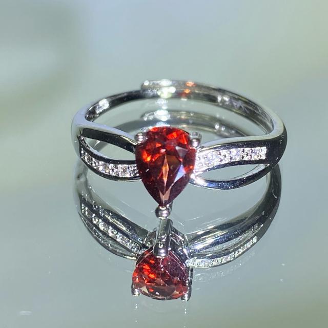 《No.R080》高品質宝石質 モザンビークガーネット フリーサイズリング < 女性アクセサリー/時計  《No.R080》高品質宝石質 モザンビークガーネット フリーサイズリング < 女性アクセサリー/時計の
