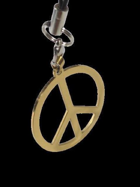 ピースマーク モチーフ ゴールド ステンレス 携帯ストラップ スマホカバー アンドロイド iPhone 魔除け < 家電/AV  ピースマーク モチーフ ゴールド ステンレス 携帯ストラップ スマホカバー アンドロイド iPhone 魔除け < 家電/AVの