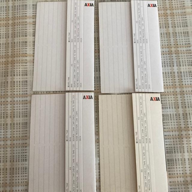 80年代当時物 斉藤由貴 / AXIA カセット・レーベル・インデックス 4枚セット D < タレントグッズ  80年代当時物 斉藤由貴 / AXIA カセット・レーベル・インデックス 4枚セット D < タレントグッズの