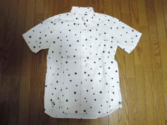 uniform experiment white line ユニフォームエクスペリメント ★星柄ドット 半袖シャツ 1 白 < ブランド uniform experiment white line ユニフォームエクスペリメント ★星柄ドット 半袖シャツ 1 白 < ブランドの
