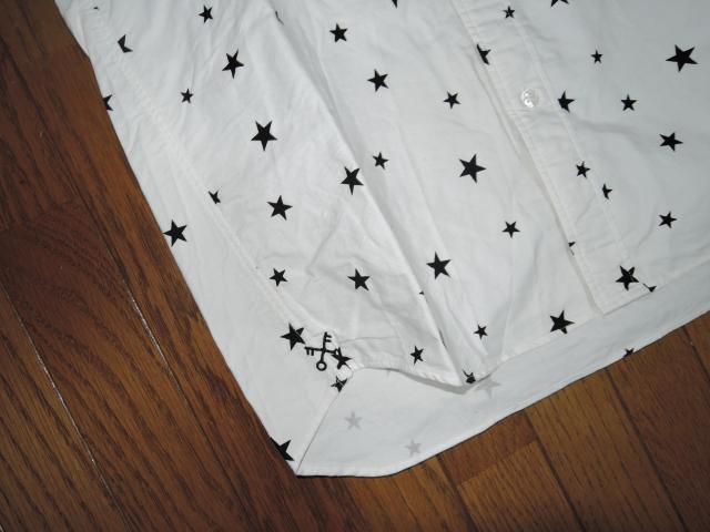 uniform experiment white line ユニフォームエクスペリメント ★星柄ドット 半袖シャツ 1 白 < ブランド uniform experiment white line ユニフォームエクスペリメント ★星柄ドット 半袖シャツ 1 白 < ブランドの