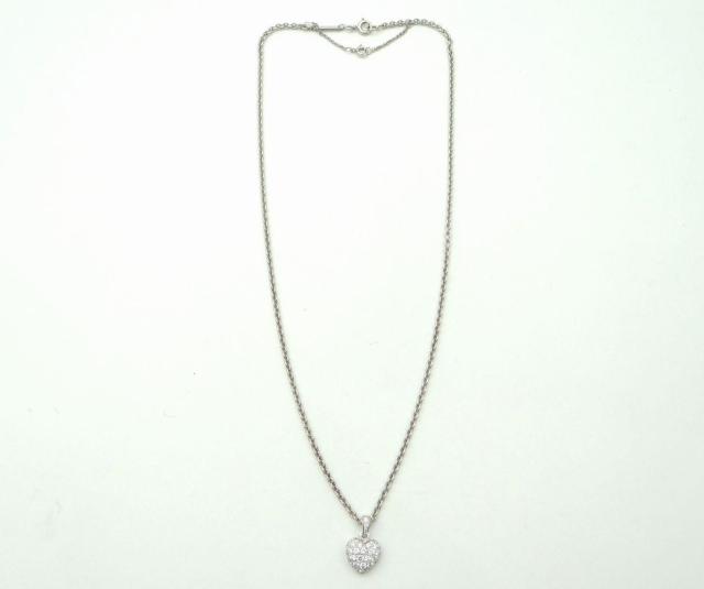 Cartier カルティエ ハート パヴェダイヤモンド ネックレス ペンダント 750WG<USED>【送料無料】 < ブランド Cartier カルティエ ハート パヴェダイヤモンド ネックレス ペンダント 750WG<USED>【送料無料】 < ブランドの