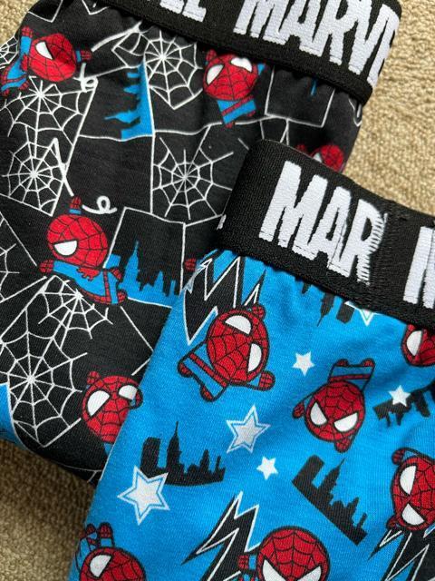 Mサイズ!2枚セット!高貴紳士的!スパイダーマン!MARVEL!立体前閉じ!フィット!ボクサーブリーフ! < 男性ファッション  Mサイズ!2枚セット!高貴紳士的!スパイダーマン!MARVEL!立体前閉じ!フィット!ボクサーブリーフ! < 男性ファッションの