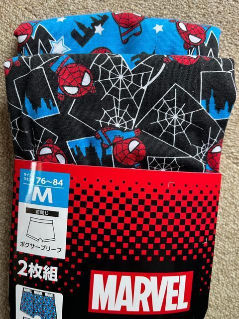 Mサイズ!2枚セット!高貴紳士的!スパイダーマン!MARVEL!立体前閉じ!フィット!ボクサーブリーフ! < 男性ファッション  Mサイズ!2枚セット!高貴紳士的!スパイダーマン!MARVEL!立体前閉じ!フィット!ボクサーブリーフ! < 男性ファッションの
