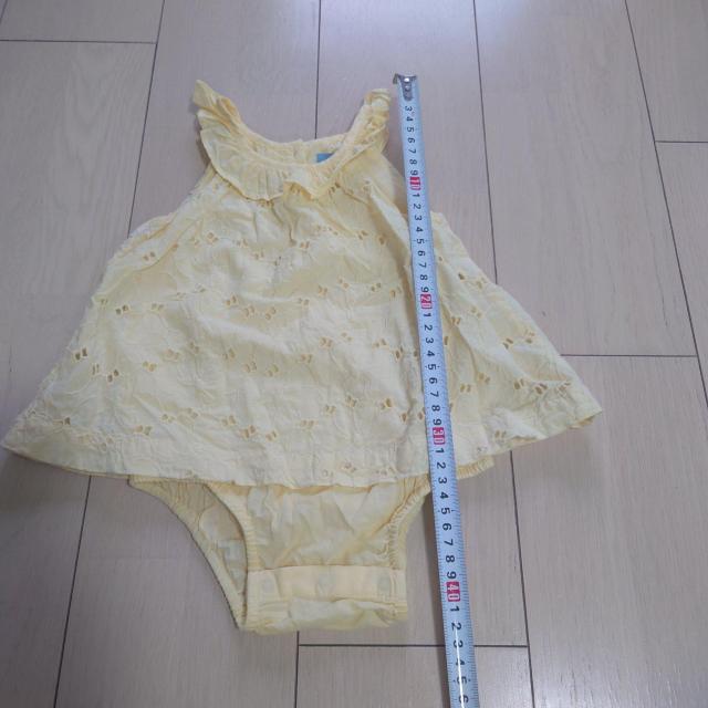 babyGap 総レース イエロー フリルトップス サイズ80 < ブランド  babyGap 総レース イエロー フリルトップス サイズ80 < ブランドの