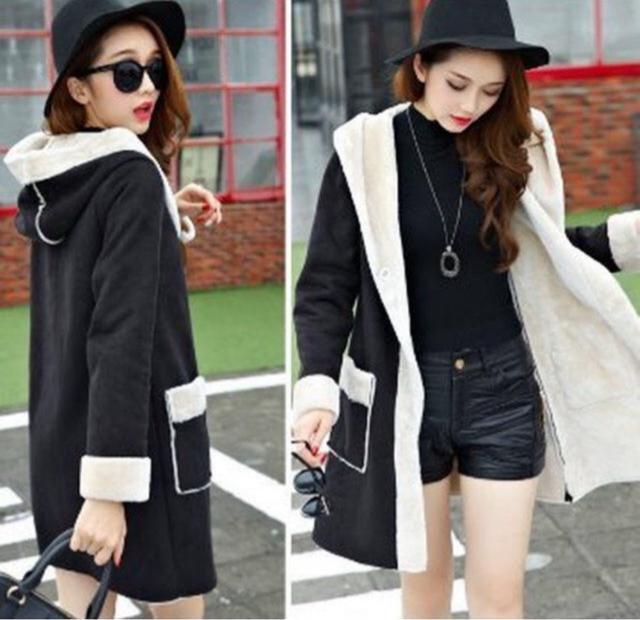 ムートンコート 裏ボアパーカーコート 厚手 裏起毛 アウター ブラック 大きいサイズ < 女性ファッション ムートンコート 裏ボアパーカーコート 厚手 裏起毛 アウター ブラック 大きいサイズ < 女性ファッションの