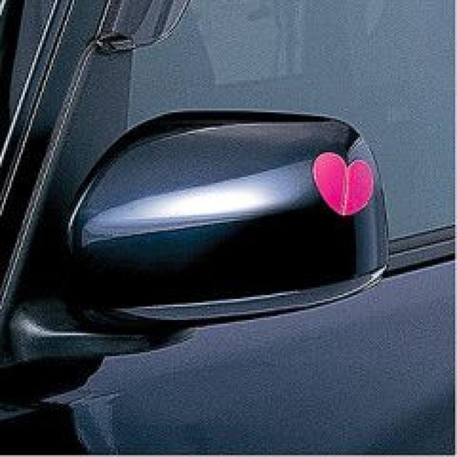 可愛い♪車の開閉キズ防止やサイドミラー等に ハートプロテクター < 自動車/バイク 可愛い♪車の開閉キズ防止やサイドミラー等に ハートプロテクター < 自動車/バイク