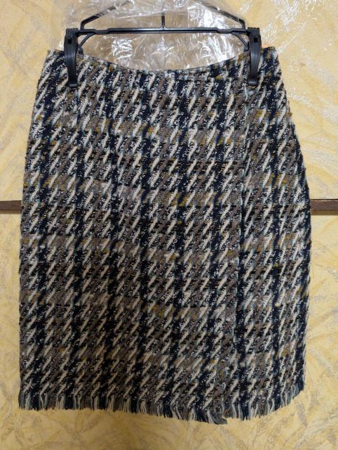 ウィルセレクション ツイード風タイトスカート 美品 巻きスカート風 スカート < ブランド  ウィルセレクション ツイード風タイトスカート 美品 巻きスカート風 スカート  < ブランドの