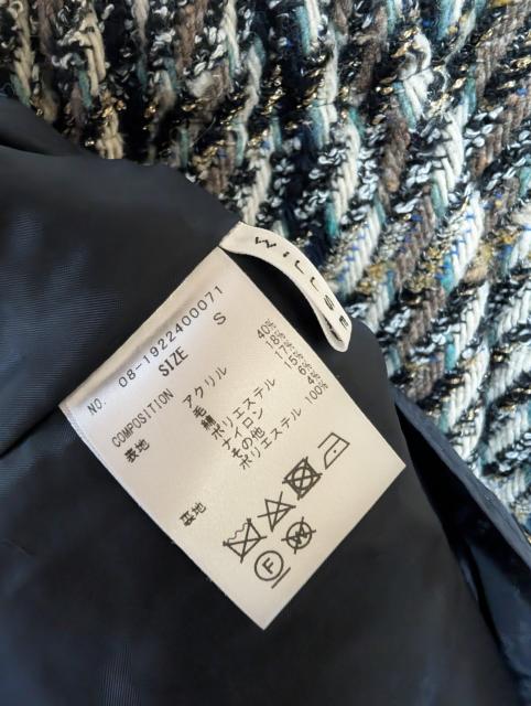 ウィルセレクション ツイード風タイトスカート 美品 巻きスカート風 スカート < ブランド  ウィルセレクション ツイード風タイトスカート 美品 巻きスカート風 スカート < ブランドの