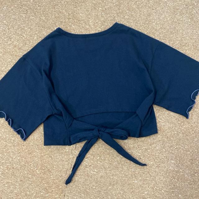 美品 Mサイズ レピピアルマリオ 半袖Tシャツ 黒 リボン付き < ブランド  美品 Mサイズ レピピアルマリオ 半袖Tシャツ 黒 リボン付き < ブランドの