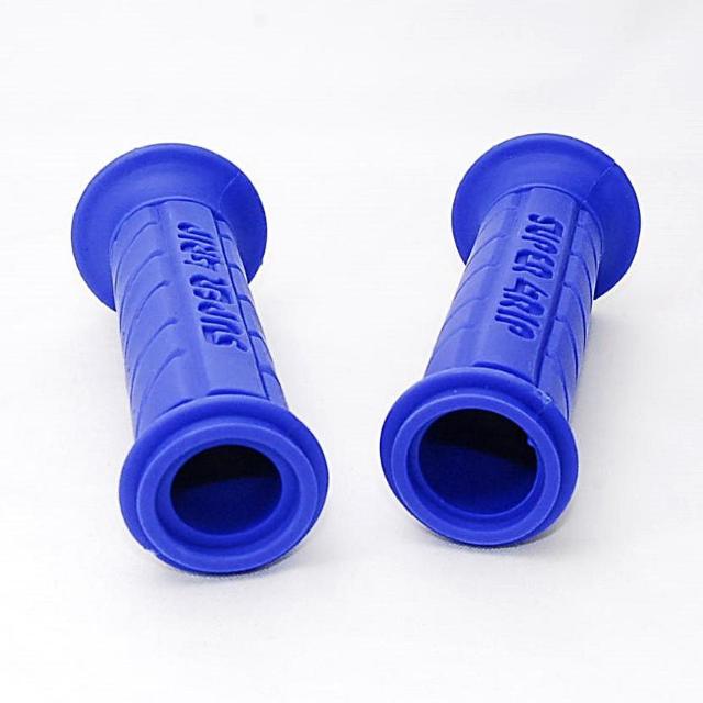 スーパーグリップ 125mm ブルー 左右セット ハンドルグリップ バイク オートバイ ラバーグリップ スクーター 原付 < 自動車/バイク スーパーグリップ 125mm ブルー 左右セット ハンドルグリップ バイク オートバイ ラバーグリップ スクーター 原付 < 自動車/バイク