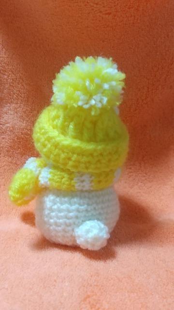 うさ雪だるま*編みぐるみ(黄色) < ペット/手芸/園芸 うさ雪だるま*編みぐるみ(黄色) < ペット/手芸/園芸の