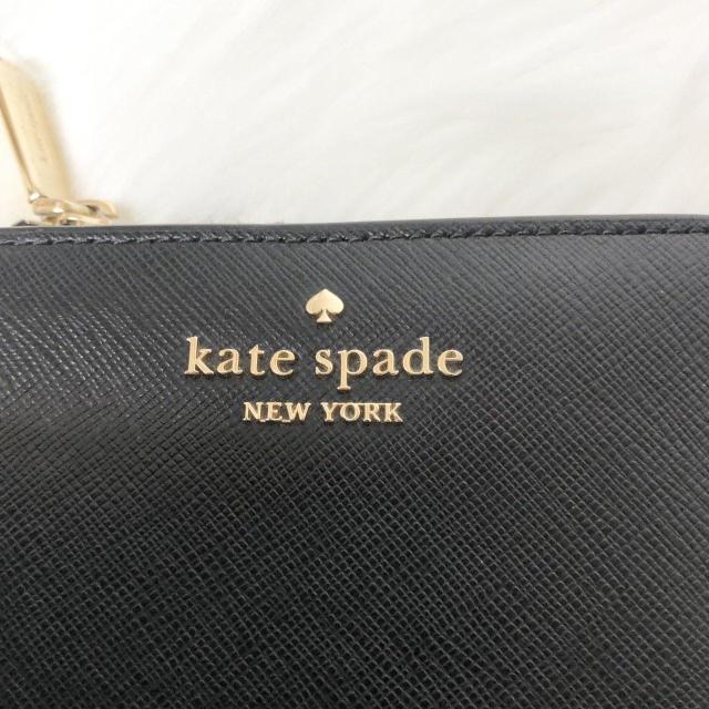 【美品】25春夏新作 ケイトスペード 二つ折り財布 ビルフォールド スモール Lジップ ブラック レザー < ブランド 【美品】25春夏新作 ケイトスペード 二つ折り財布 ビルフォールド スモール Lジップ ブラック レザー < ブランドの