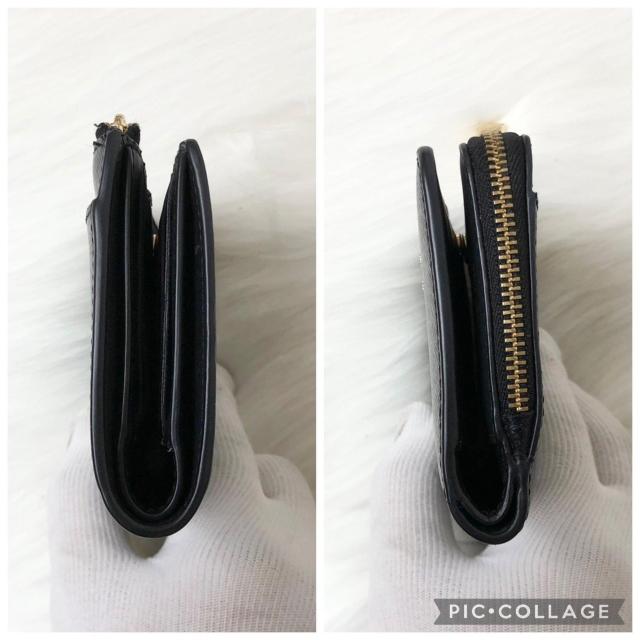 【美品】25春夏新作 ケイトスペード 二つ折り財布 ビルフォールド スモール Lジップ ブラック レザー < ブランド 【美品】25春夏新作 ケイトスペード 二つ折り財布 ビルフォールド スモール Lジップ ブラック レザー < ブランドの