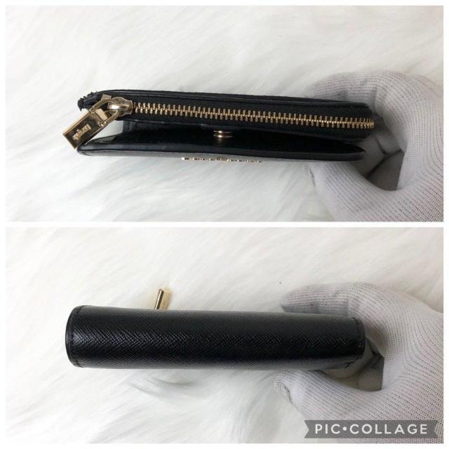 【美品】25春夏新作 ケイトスペード 二つ折り財布 ビルフォールド スモール Lジップ ブラック レザー < ブランド 【美品】25春夏新作 ケイトスペード 二つ折り財布 ビルフォールド スモール Lジップ ブラック レザー < ブランドの