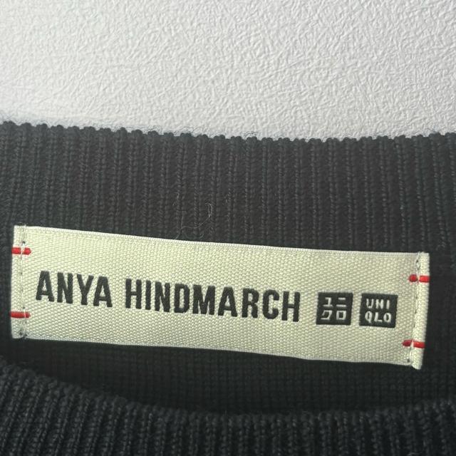 �y�ɔ��i�zUNIQLO�����j�N����ANYA HINDMARCH �l�C�r�[ �j�b�g�Z�[�^�[ ���� ��100%  �A�j���n�C���h�}�[�` �� �u�����h�� 
