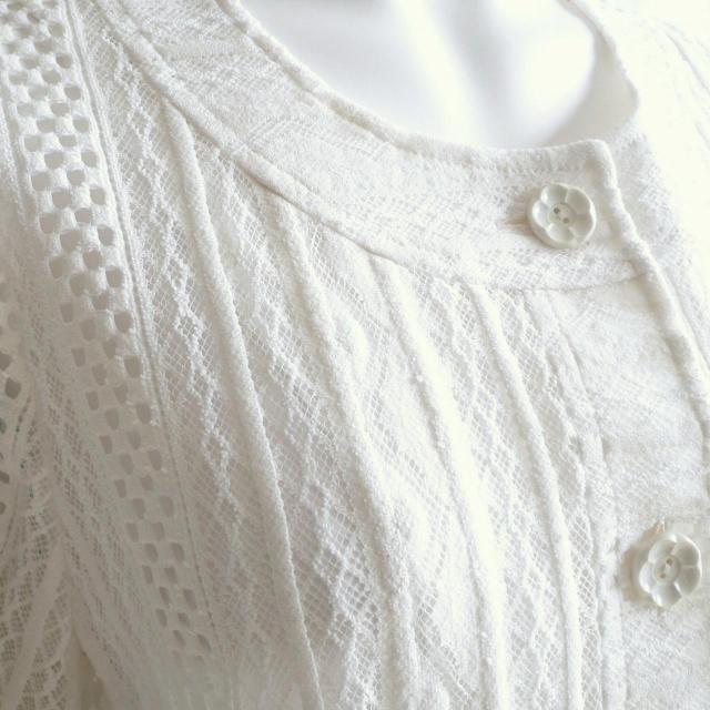 新品 9741 ML 日本製 クロシェ レース ロング ジャケット 春 夏 秋 アイボリー レディース 綿混 高級 上質 上品 < 女性ファッション 新品 9741 ML 日本製 クロシェ レース ロング ジャケット 春 夏 秋 アイボリー レディース 綿混 高級 上質 上品 < 女性ファッションの