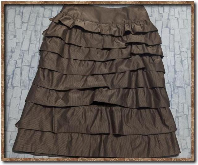 ヒロココシノプルミエ ティアードスカート 茶 < ブランド ヒロココシノプルミエ ティアードスカート 茶 < ブランドの