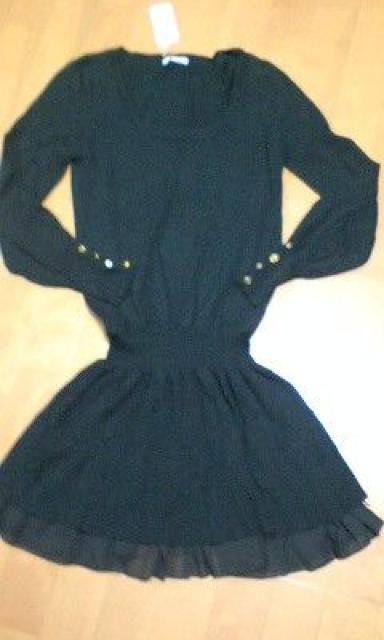 ★超カワパフ袖シフォンフリルチュニワンピ★BK < 女性ファッション ★超カワパフ袖シフォンフリルチュニワンピ★BK < 女性ファッションの