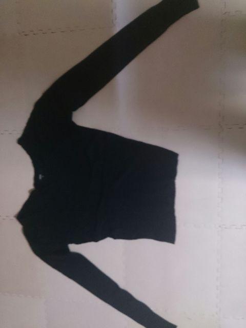 OZOC 38号 黒 ニット長セーター Vネック 美品 < ブランド OZOC 38号 黒 ニット長セーター Vネック 美品 < ブランドの