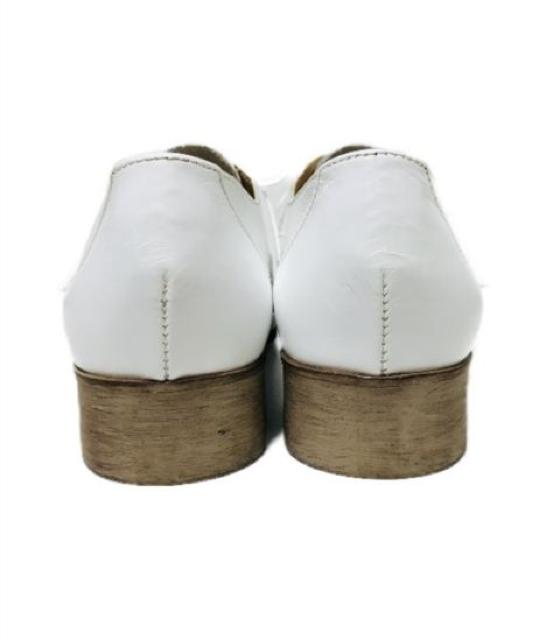 (24.5)PUPE〓ポインテッドトゥ白オックスフォードシューズ紐パンプス新品 < 女性ファッション (24.5)PUPE〓ポインテッドトゥ白オックスフォードシューズ紐パンプス新品 < 女性ファッションの